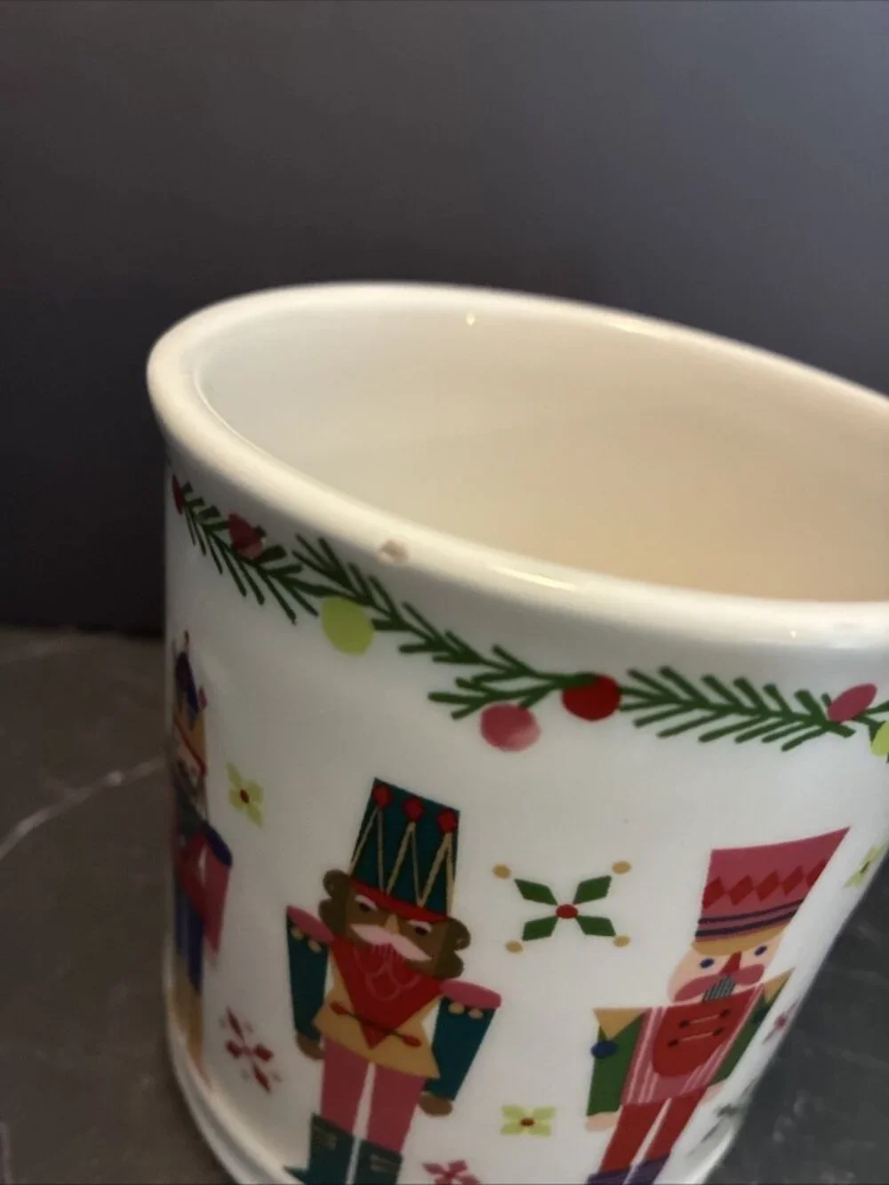 Sur La Table Christmas Nutcracker Mug Holiday Cup Red Green Soldier Winter